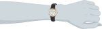 Timex Women's T20433 "Easy Reader" Gold-Tone and Black Leather Watch - Image 4